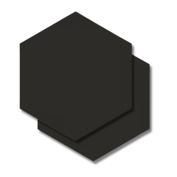 BLACK TAMAÑO TIENDA OPAL BLACK 28X33 SATINADO, Hexagonal