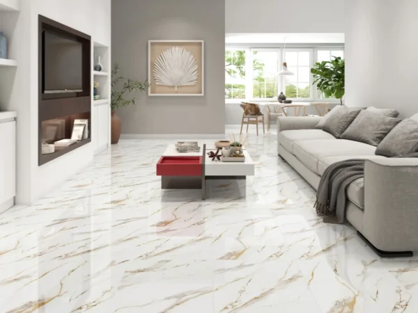 CALACATA D_ORO ROOM CALACATA D'ORO 56X113 Púlido, Símil mármol vetas doradas