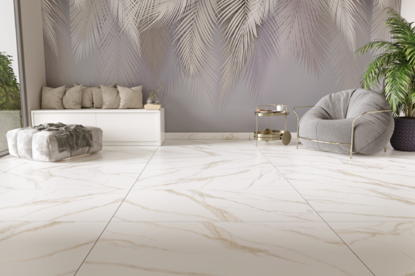 CALACATA SUBLIME ROOM CALACATTA SUBLIME 56X113 Satinado, Símil mármol veta beige