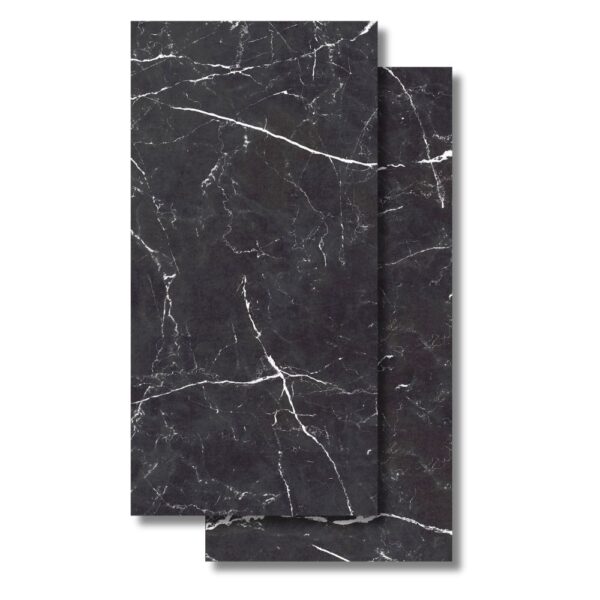 GRAN VENATTO BLACK PLACAS VENATTO BLACK 56X113 Púlido, Símil mármol Negro marquina