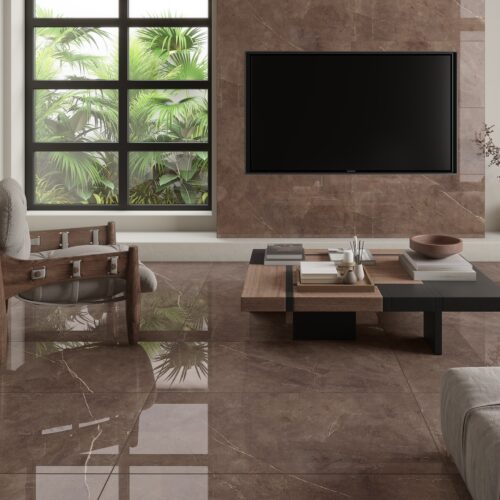 MONTALCINO 56X113 Púlido, Símil Mármol Marrón