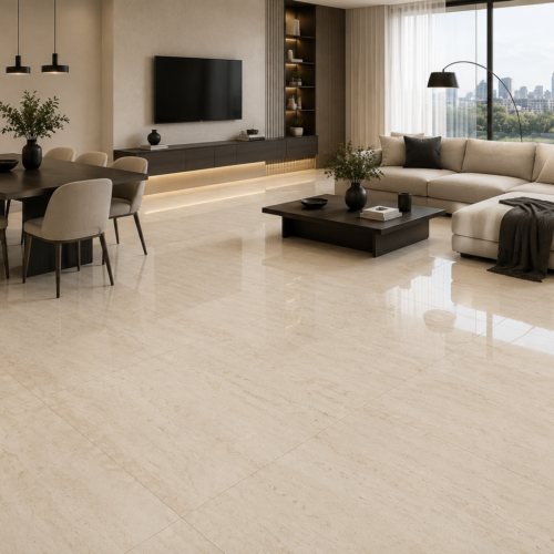 NAVONA 74.5X74.5 Púlido, Símil Travertino