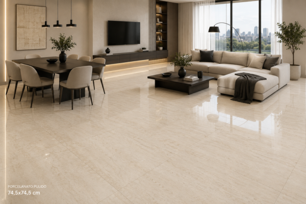 NAVONA ROOM 2 NAVONA 74.5X74.5 Púlido, Símil Travertino