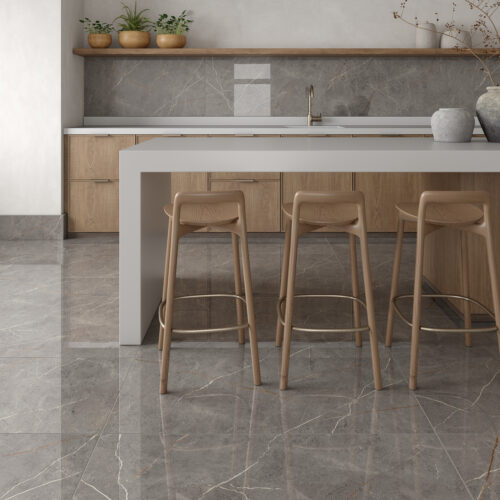 SEVILHA GRAY ROOM SEVILHA GREY 56X113 Púlido, Símil mármol gris oscuro